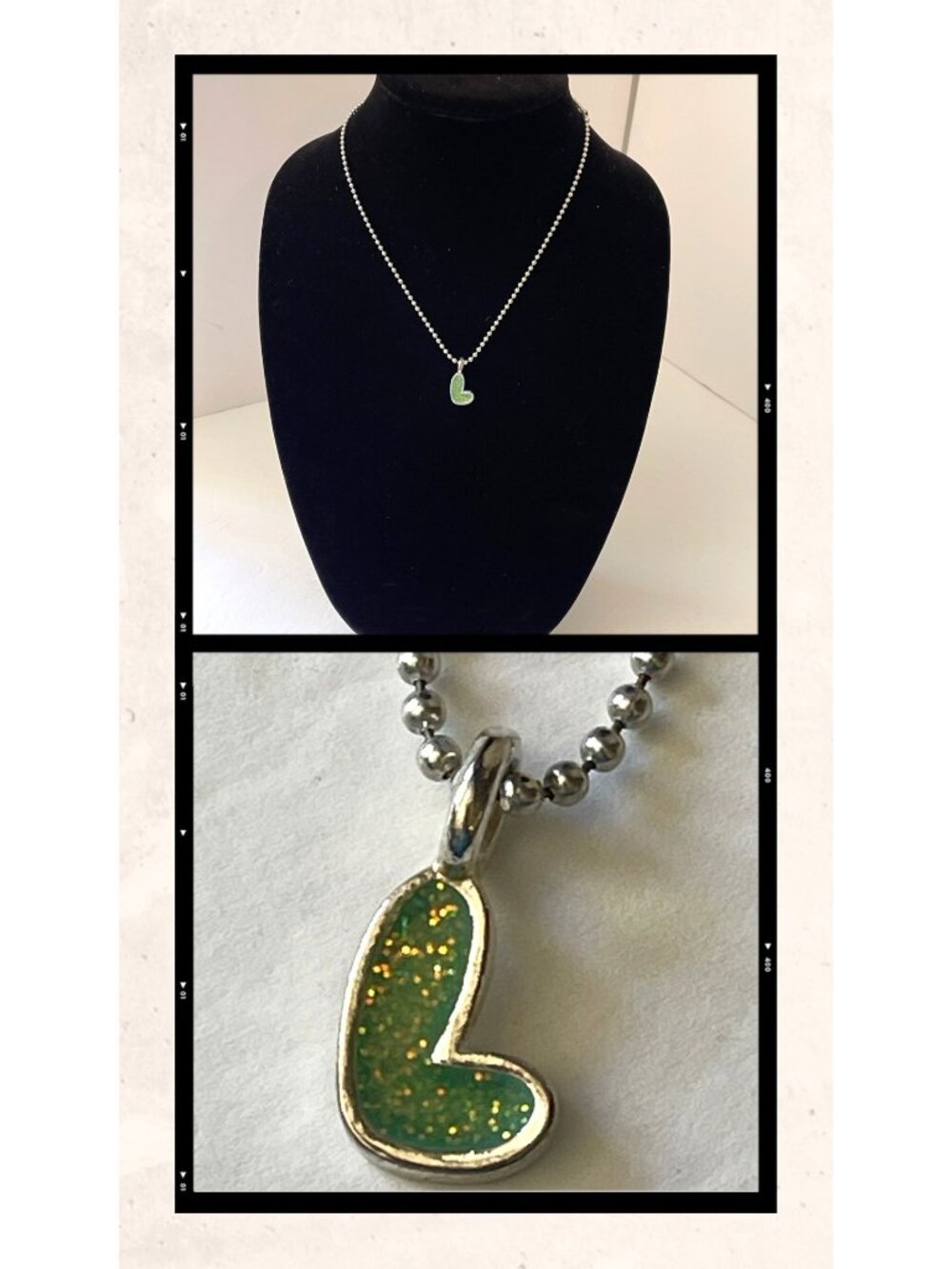 New Vintage Y2K Limited Too Image Initial L Necklace Deadstock